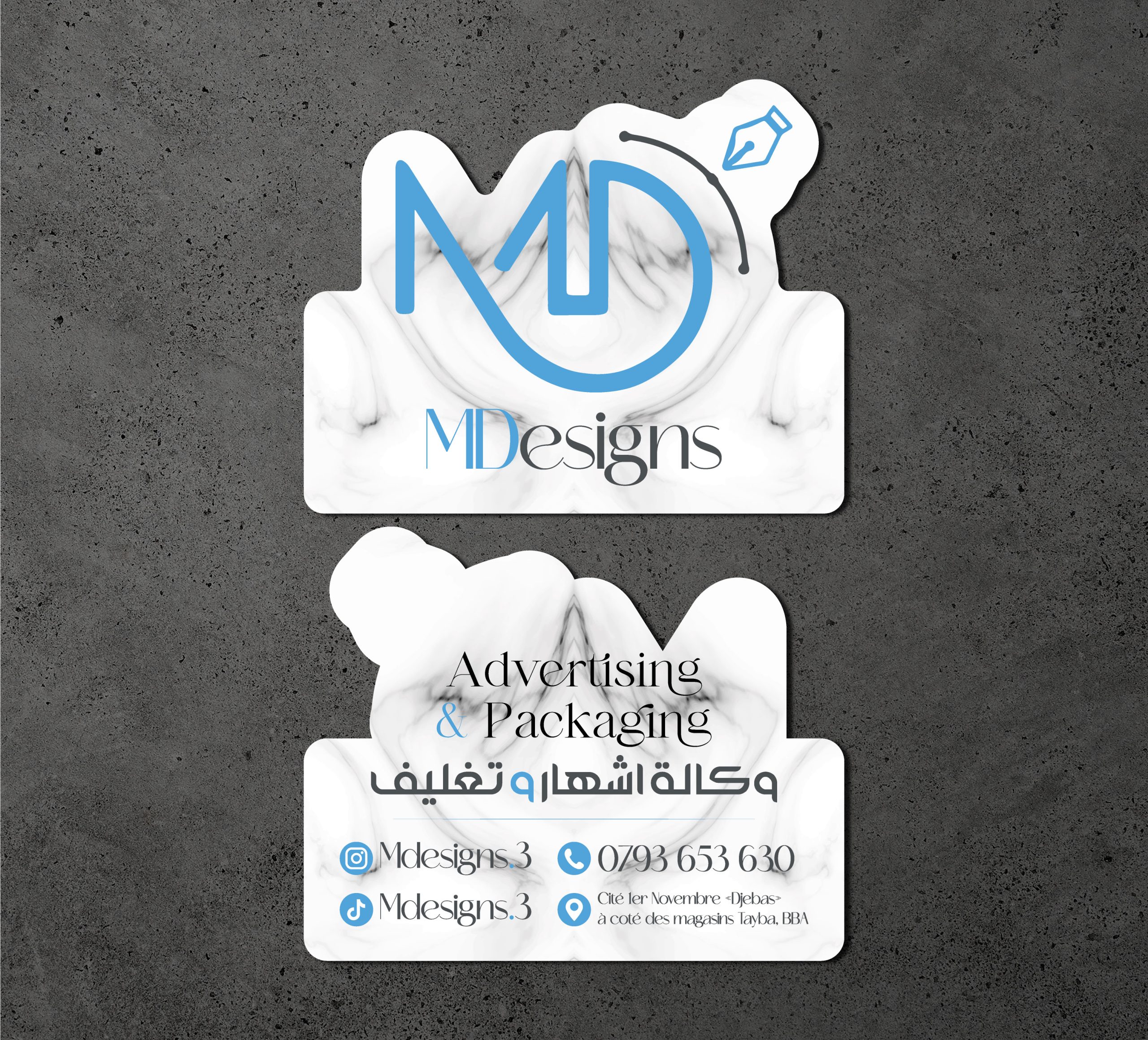 Carte de Visite à Découpe Spécial